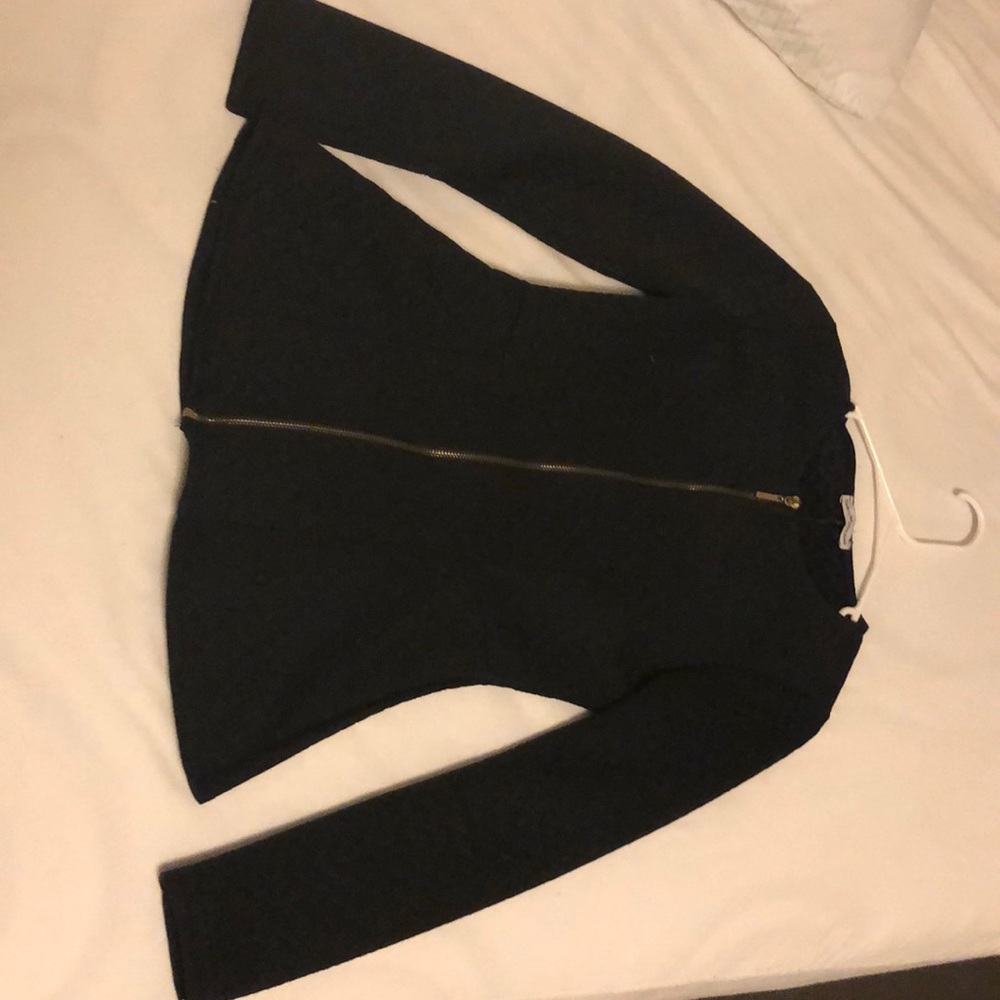 Black peplum jacket size S